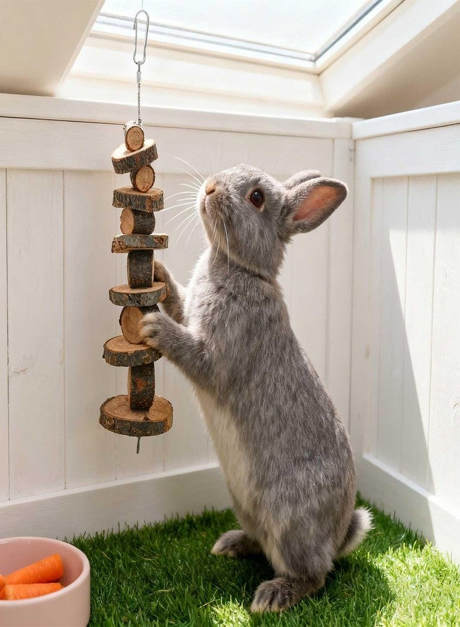 matafat Rabbit Toys, 30 Pcs DIY Rabbit Chew Toys Kit for Teeth Guinea Pig Treats Natural Timothy Hay Chips with Herbal Flowers Bunny Enrichment Toys for Hamster Gerbils Chinchillas - Image 3